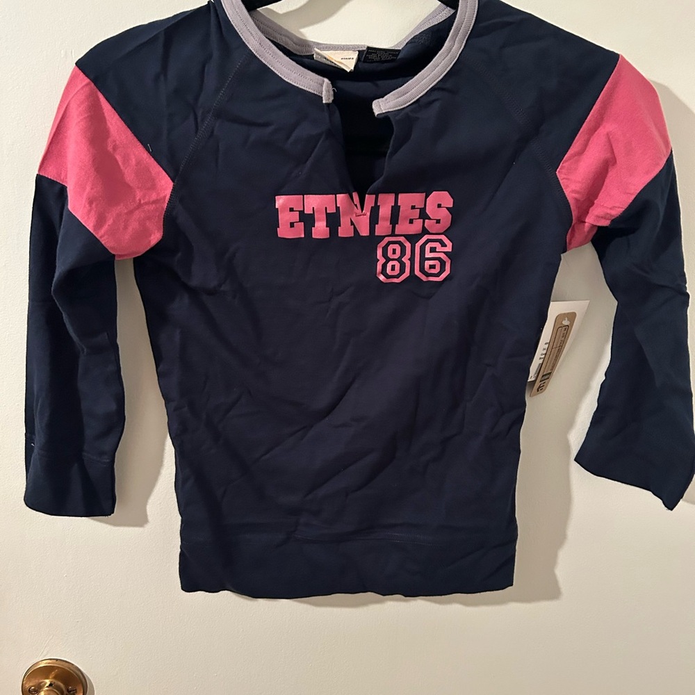 Vintage 2000’s Etnies Navy Shirt with Pink Details